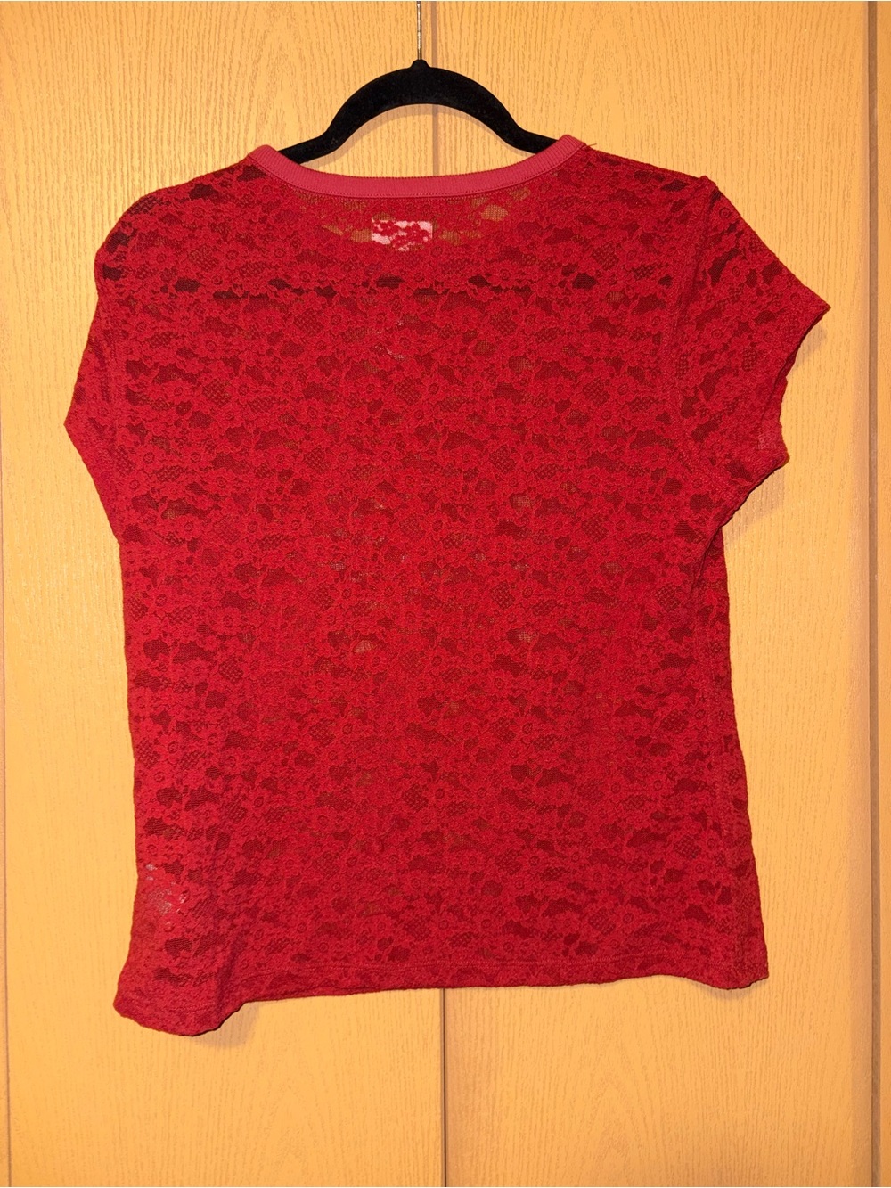 Aerie Red Lace Tee